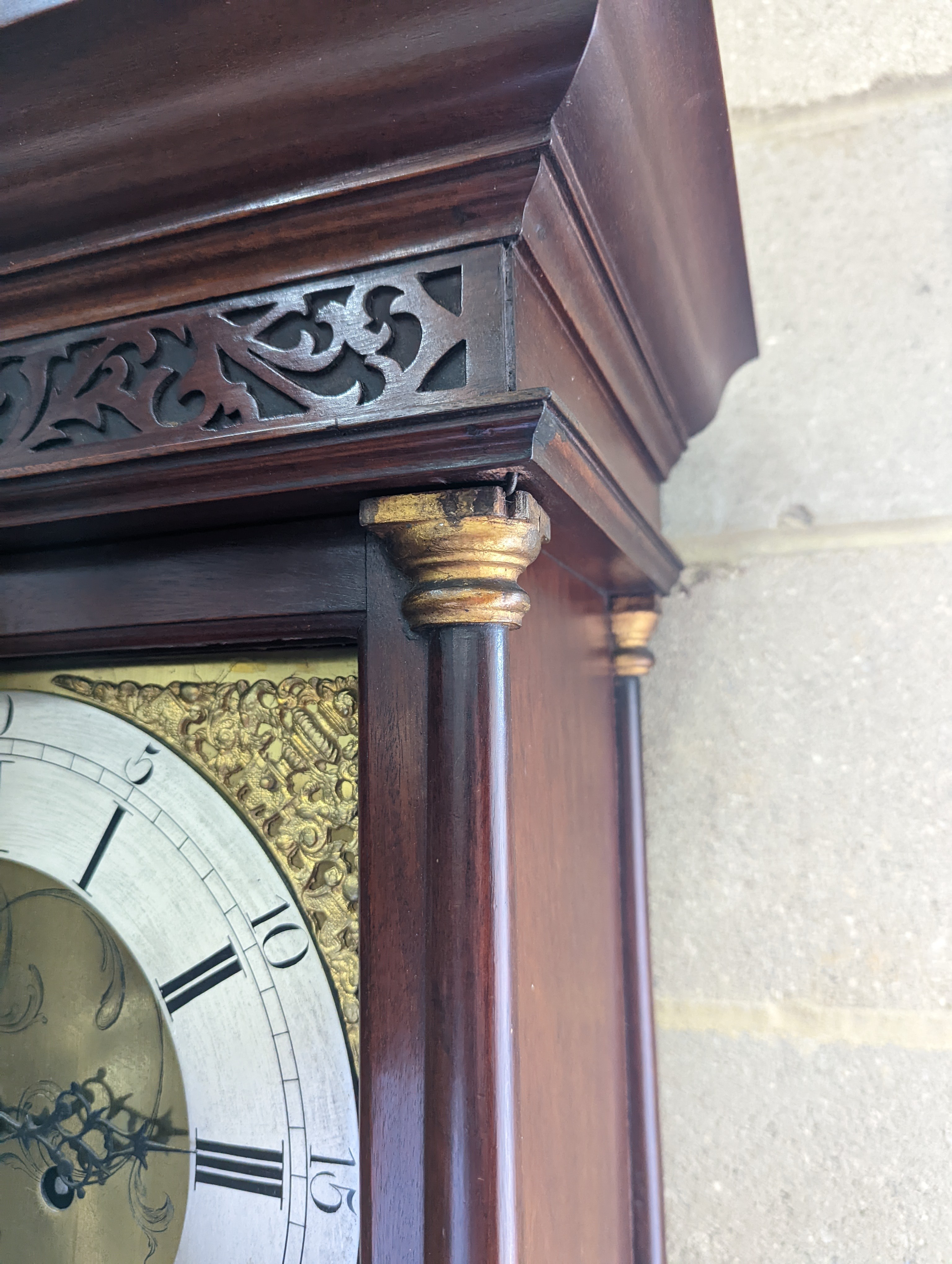 A George III mahogany 8 day longcase clock, marked John Masters, height 196cm